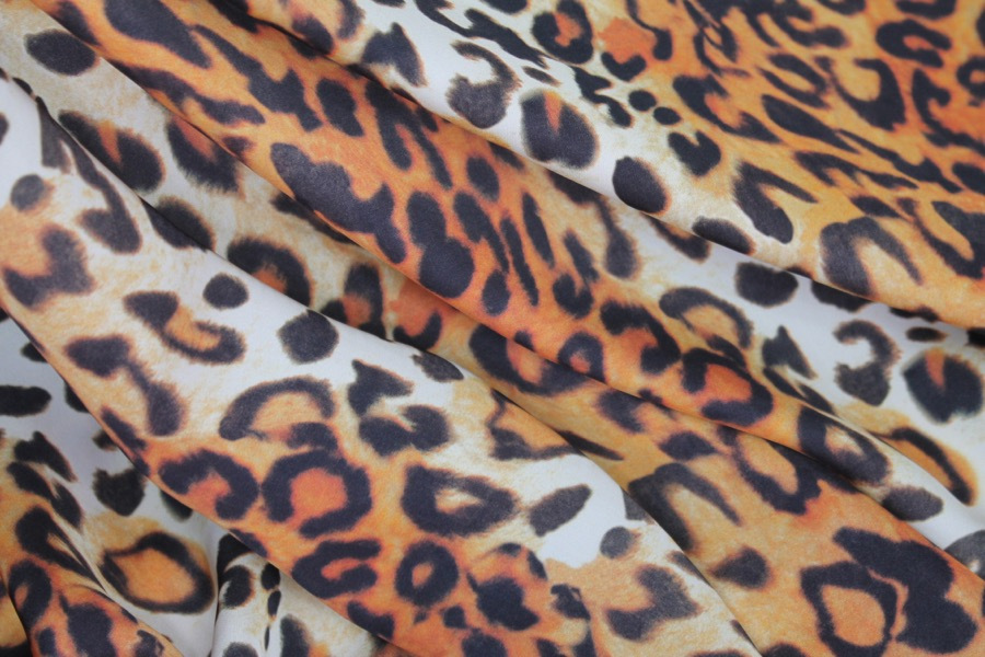 Lightweight Polyester Leopard Print fabric, image 4 of 7