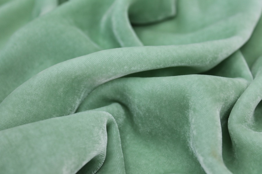 Silk Velvet - Mint fabric