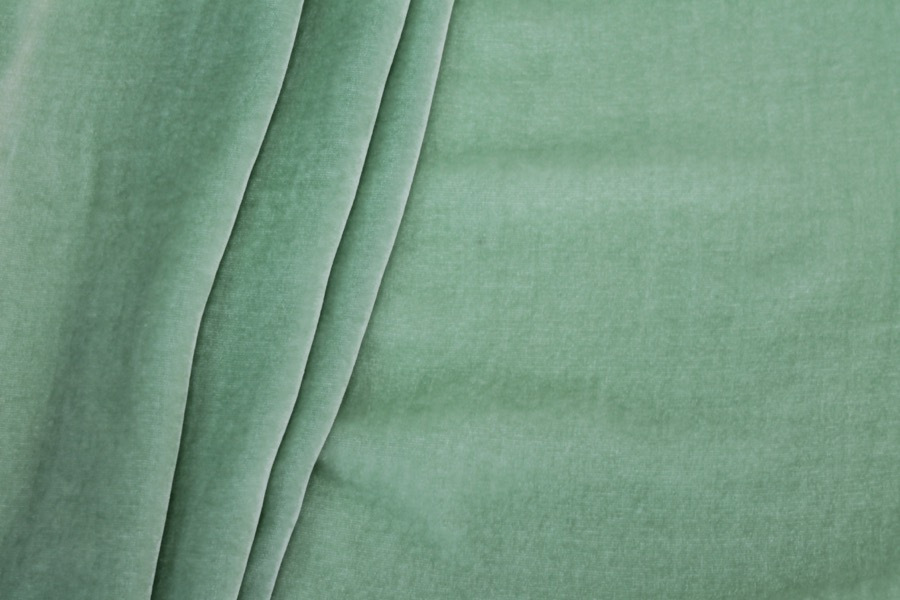 Silk Velvet - Mint fabric, image 5 of 6