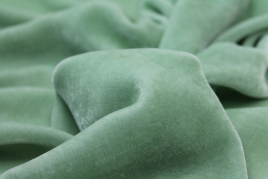 Silk Velvet - Mint fabric, image 6 of 6