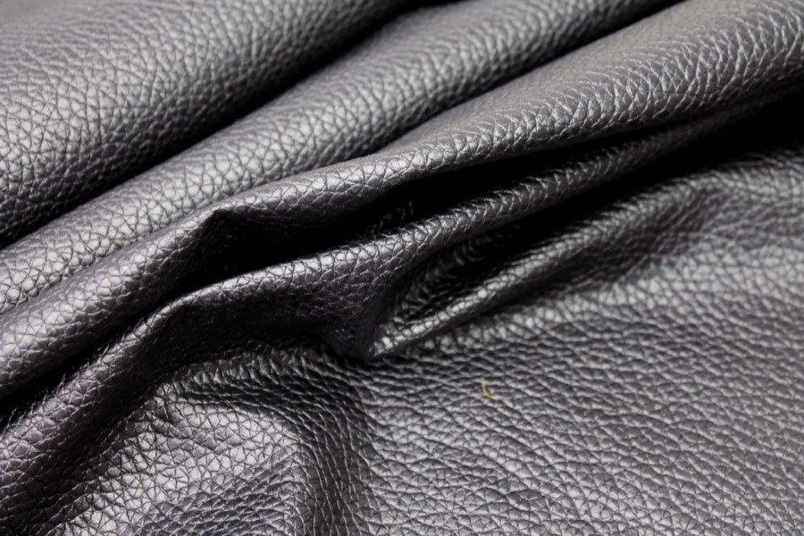 Textured Leatherette - Black fabric, image 2 of 6