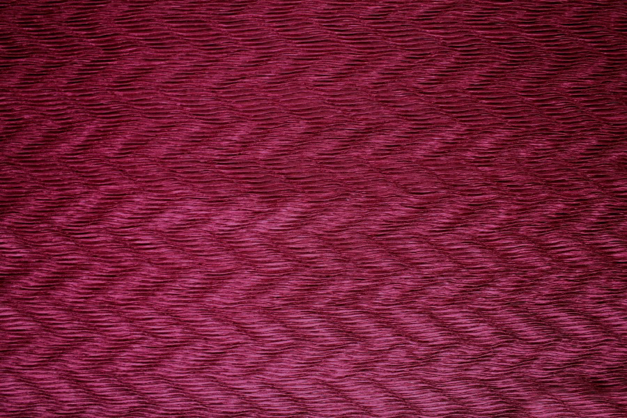 Pleated Satin Bonded to Muslin - Burgundy fabric, image 3 of 6
