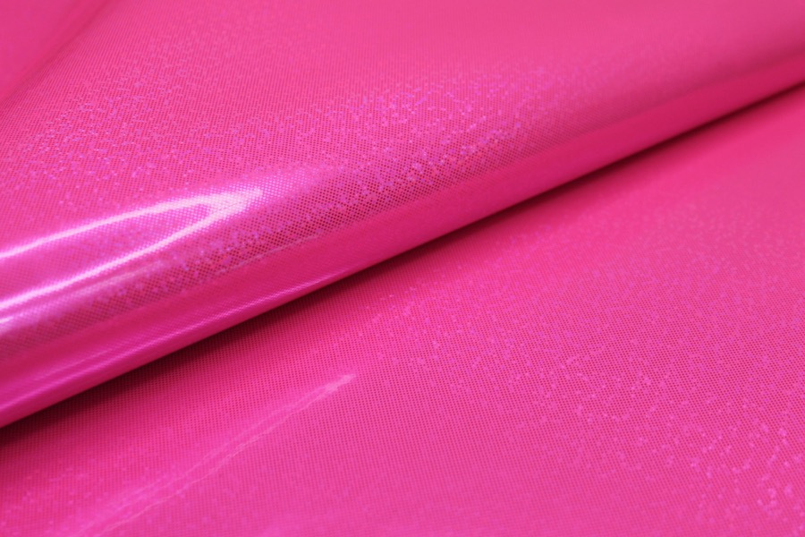 Pink Glittery Glossy PVC fabric, image 3 of 7