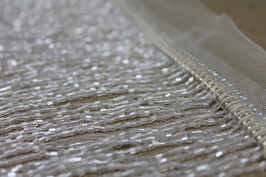 Beaded Fringe Trim - Clear, image 3 of 5