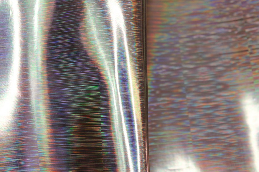 Holo Stripe Leatherette - Bronze fabric, image 5 of 6
