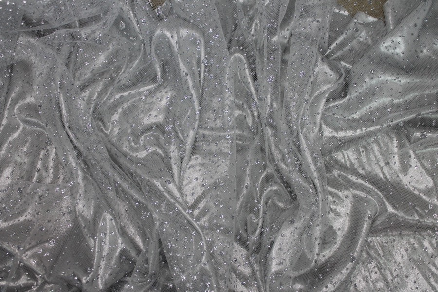 Photographed on a silver fabric