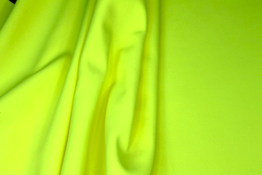 Soft Shell Jersey - Neon Yellow fabric, image 3 of 4