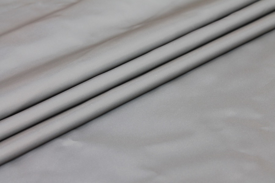 Coated Reflective Polyester - Grey fabric, image 3 of 8