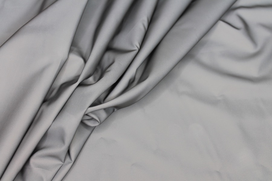 Coated Reflective Polyester - Grey fabric, image 5 of 8