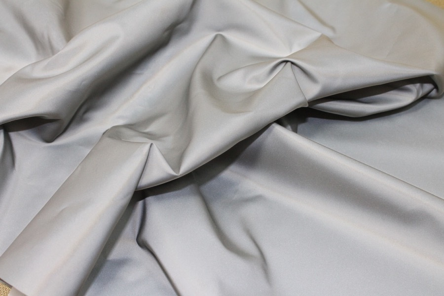 Coated Reflective Polyester - Grey fabric, image 6 of 8