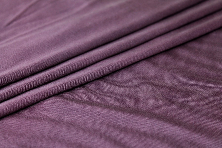 Silk Jersey - Aubergine - 112cm fabric, image 5 of 6