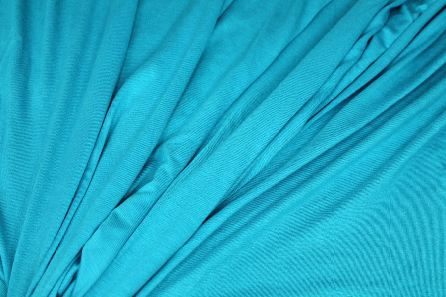 Soft Viscose Jersey - Turquoise fabric, image 3 of 5