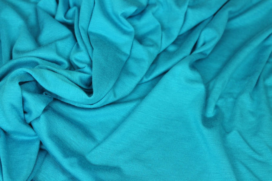 Soft Viscose Jersey - Turquoise fabric, image 5 of 5