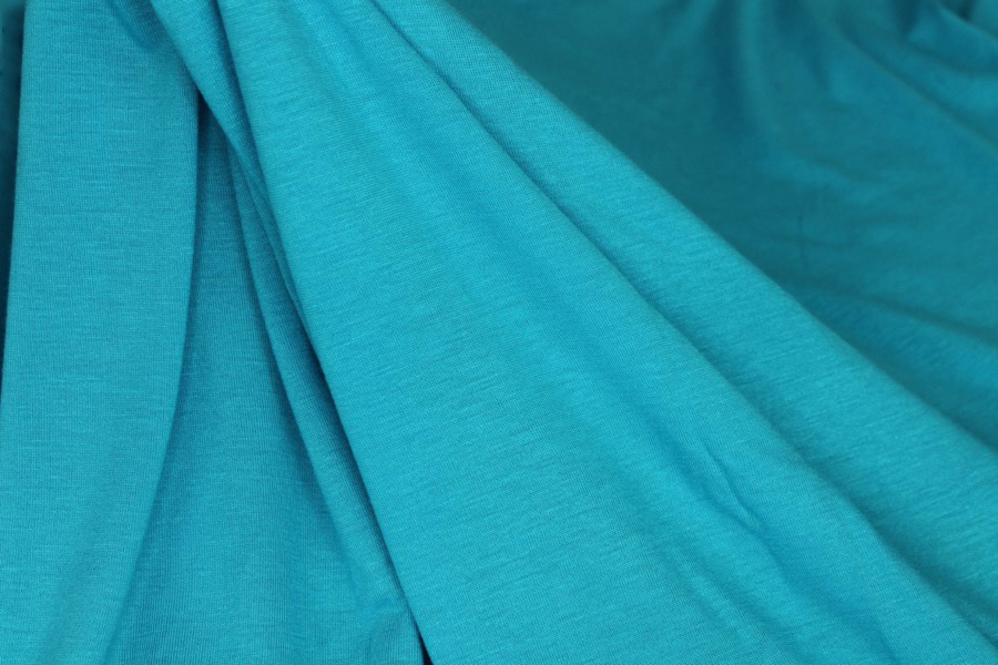 Soft Viscose Jersey - Turquoise fabric, image 2 of 5