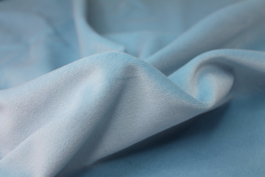 Cotton Velvet - Pale Blue fabric