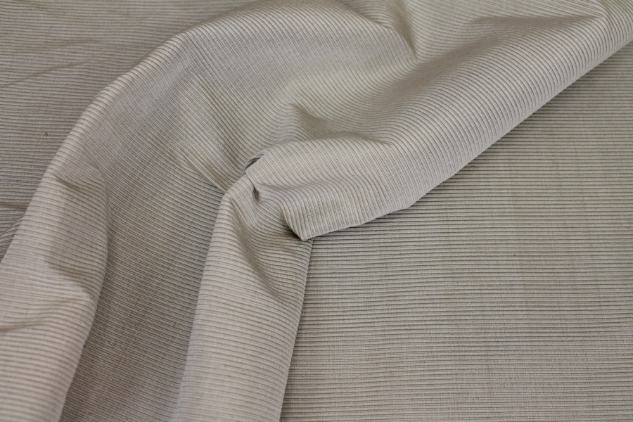 Natural Silk Cotton "Ottoman" fabric, image 5 of 5