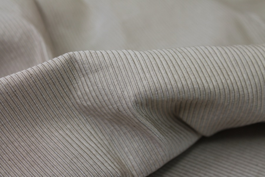 Natural Silk Cotton "Ottoman" fabric, image 3 of 5