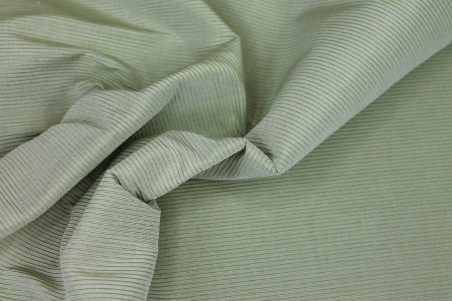 Sage Green Silk Cotton "Ottoman" fabric, image 5 of 7