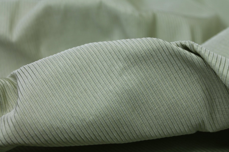 Sage Green Silk Cotton "Ottoman" fabric, image 6 of 7