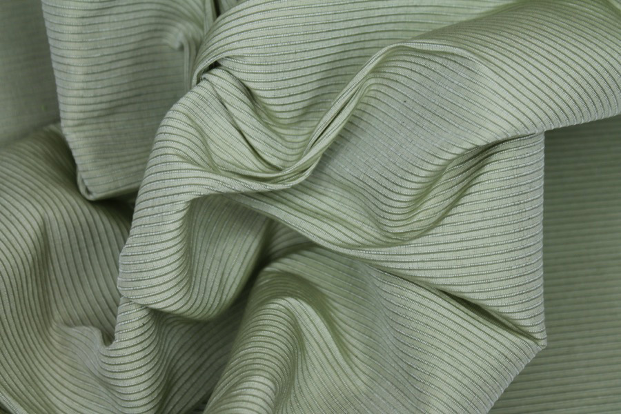 Sage Green Silk Cotton "Ottoman" fabric, image 7 of 7
