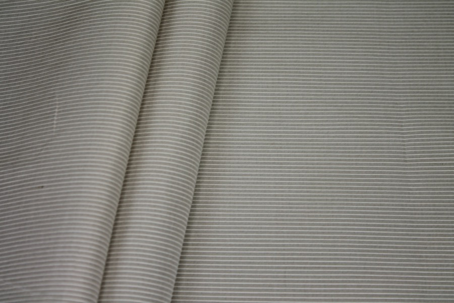 Ecru Silk Cotton "Ottoman" fabric, image 2 of 5