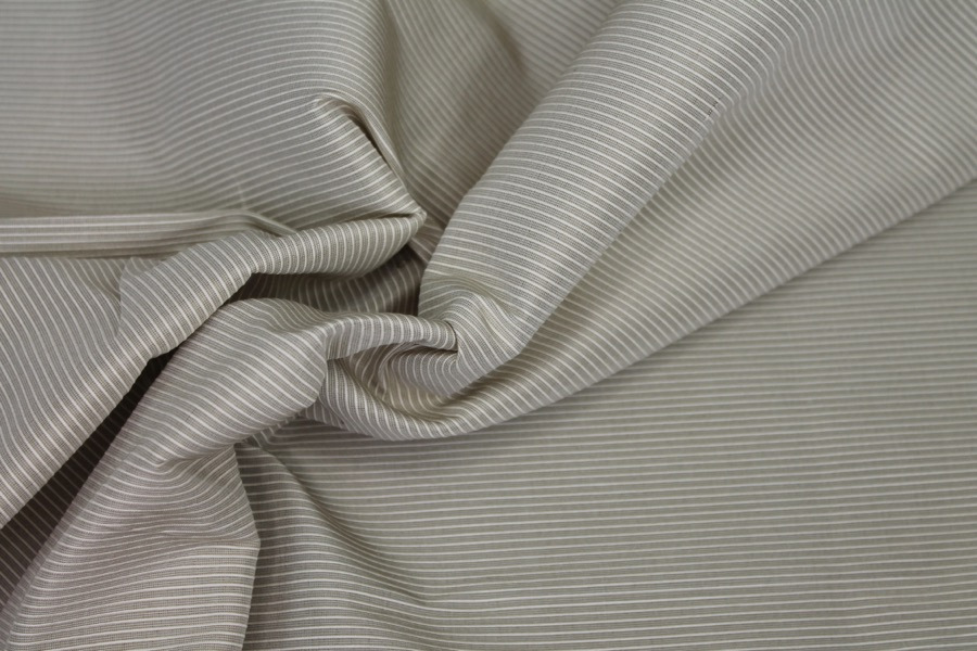 Ecru Silk Cotton "Ottoman" fabric, image 4 of 5