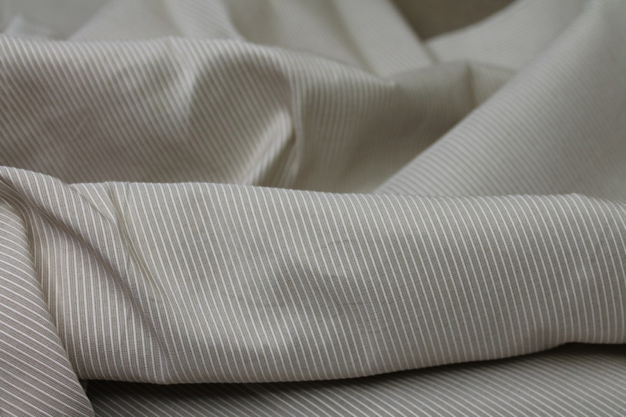 Ecru Silk Cotton "Ottoman" fabric, image 5 of 5
