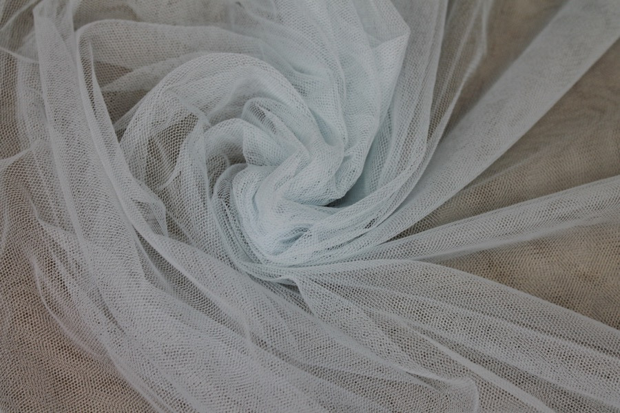 Soft Nylon Tulle - Baby Blue - T56 fabric