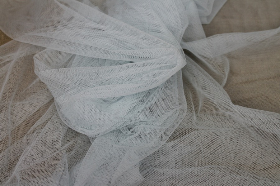 Soft Nylon Tulle - Baby Blue - T56 fabric, image 2 of 5