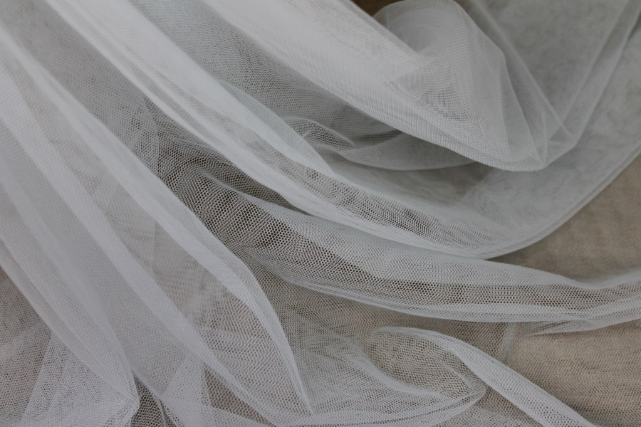Soft Nylon Tulle - Baby Blue - T56 fabric, image 4 of 5