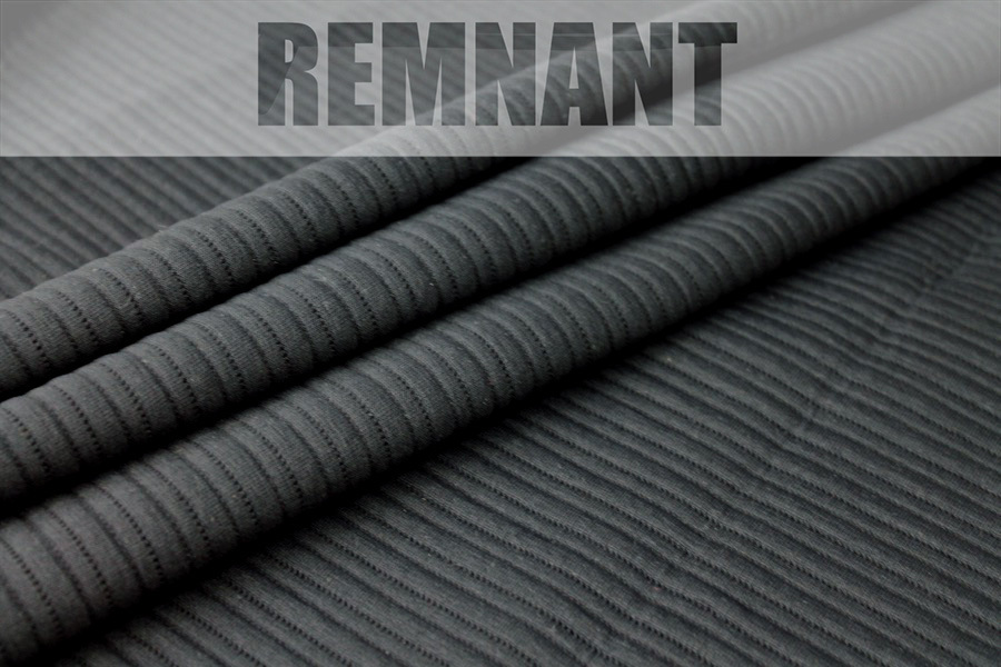 Stripe Weave Jersey - Black - 0.35m Piece fabric