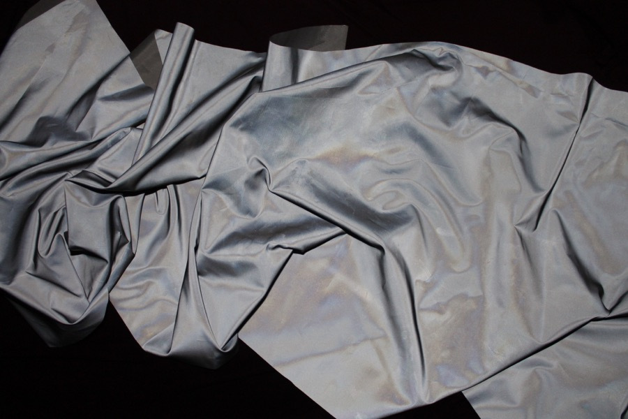 Coated Reflective Polyester - Grey fabric, image 8 of 8