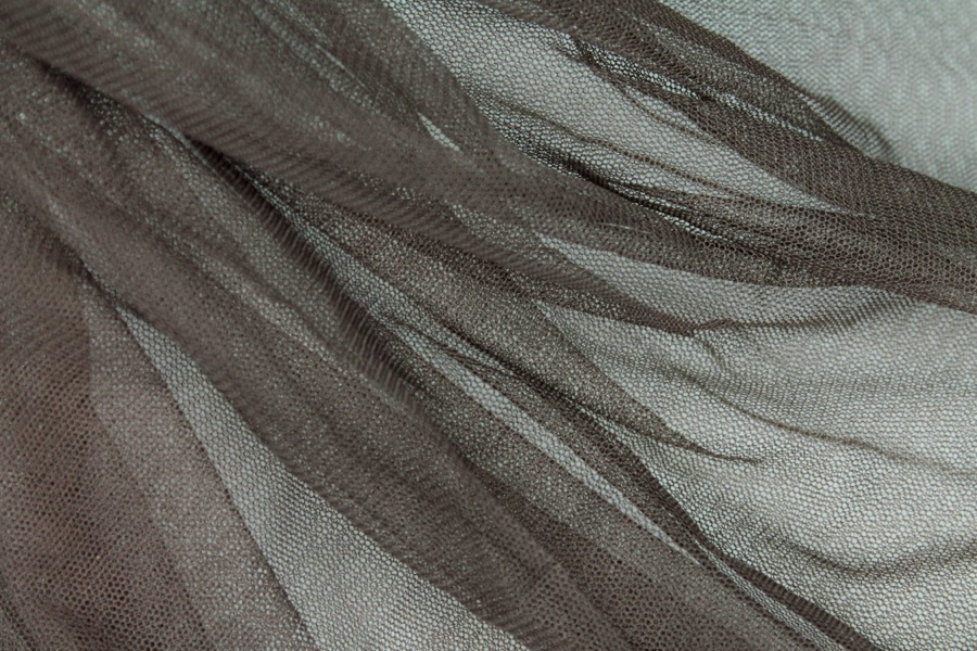 Soft Nylon Tulle - Chocolate - T08 fabric, image 7 of 7