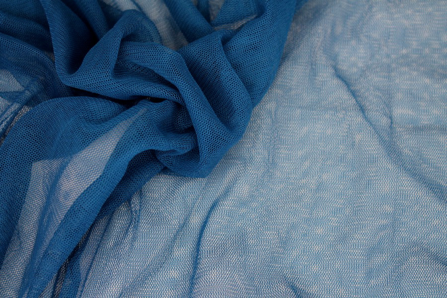 Soft Nylon Tulle - Lagoon Blue - T18 fabric, image 4 of 5
