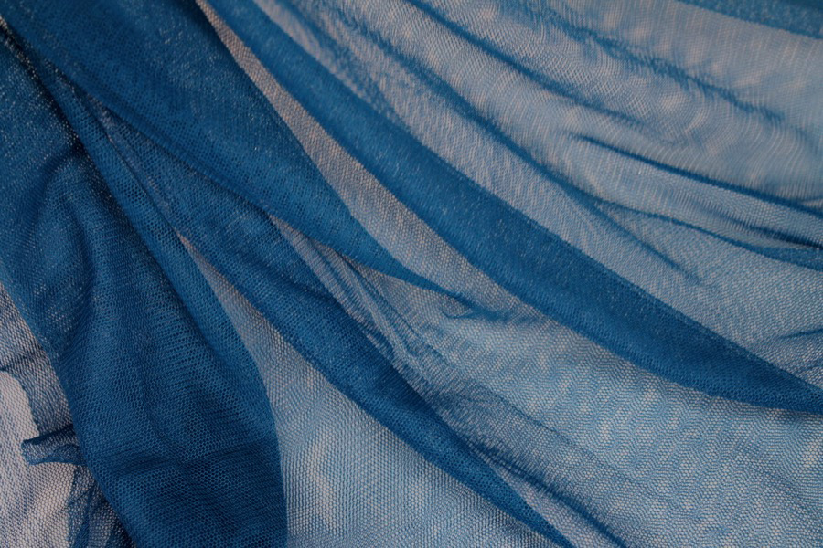 Soft Nylon Tulle - Lagoon Blue - T18 fabric, image 5 of 5