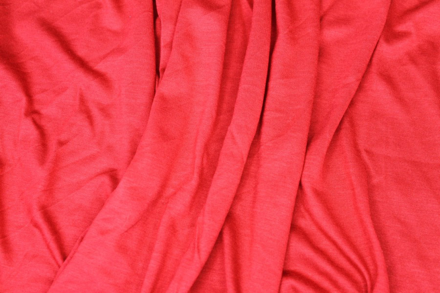 Soft Viscose Jersey - Red fabric, image 3 of 5