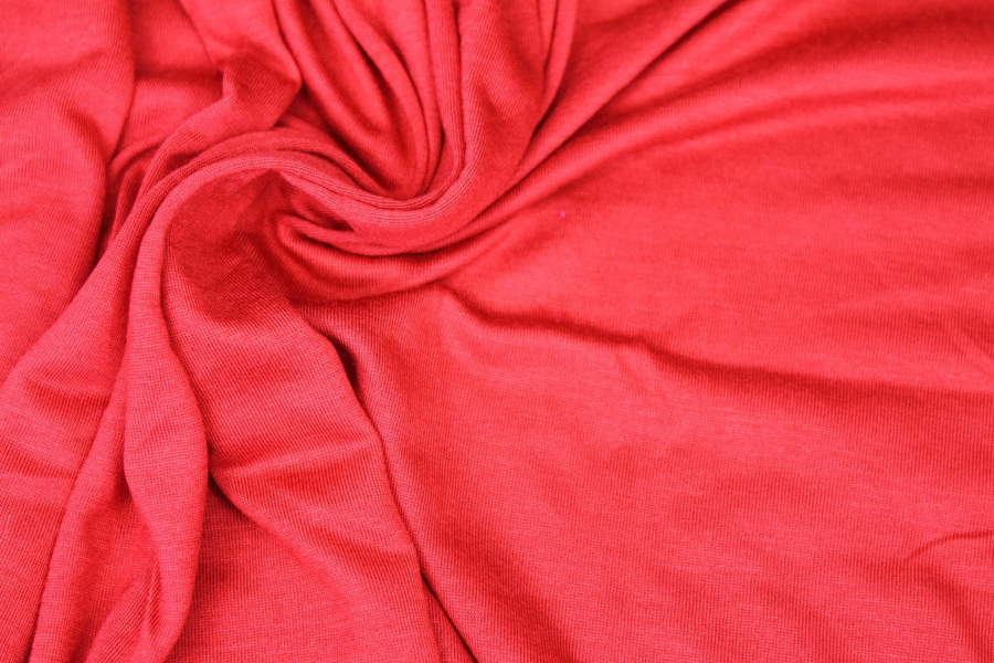 Soft Viscose Jersey - Red fabric, image 2 of 5