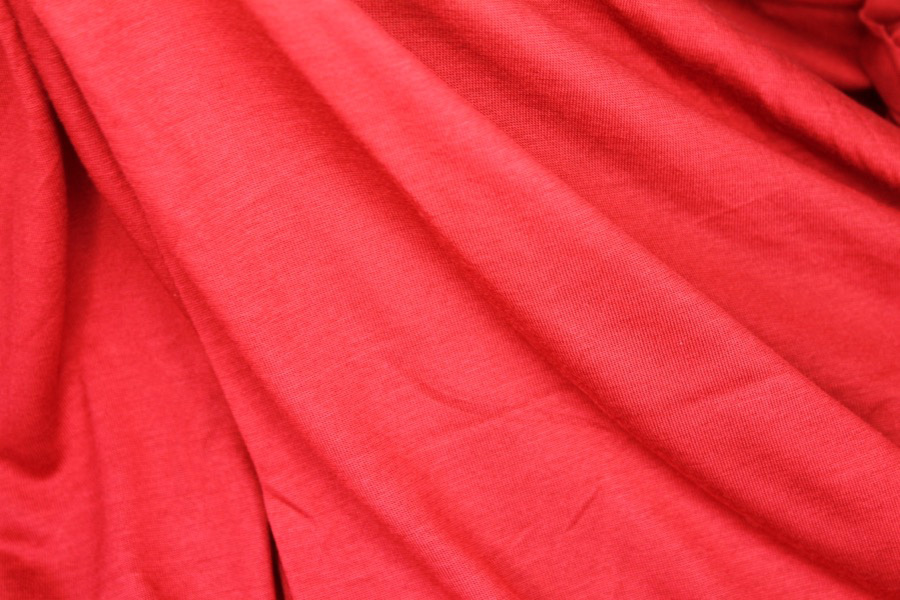 Soft Viscose Jersey - Red fabric, image 4 of 5
