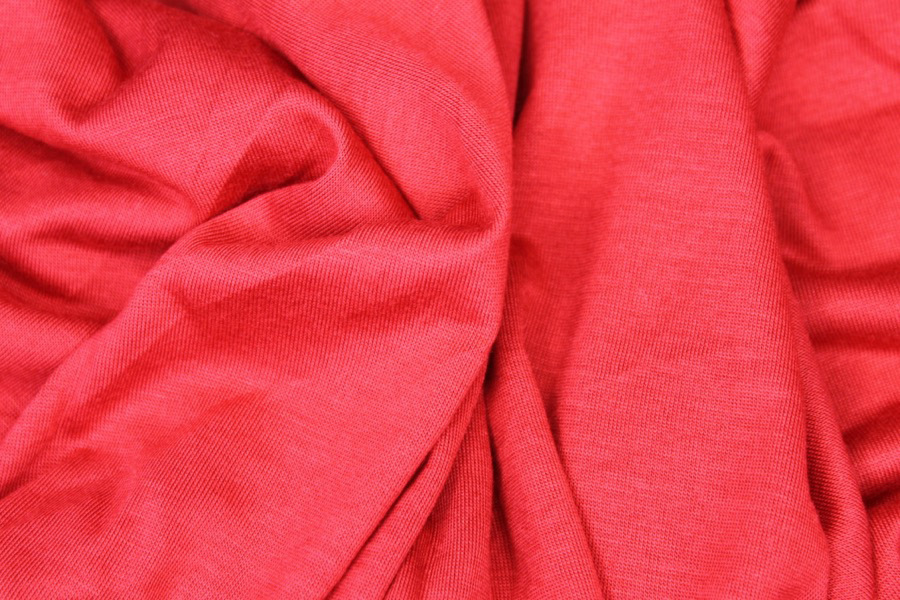 Soft Viscose Jersey - Red fabric, image 5 of 5