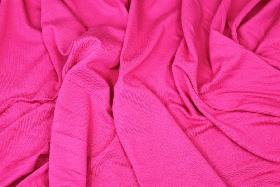 Soft Viscose Jersey - Fuchsia fabric, image 3 of 5