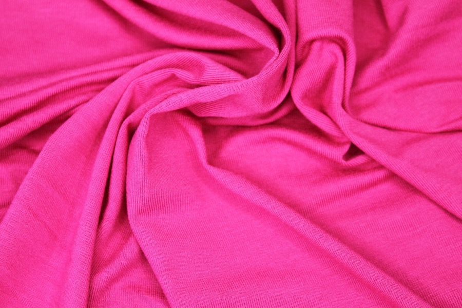 Soft Viscose Jersey - Fuchsia fabric, image 5 of 5