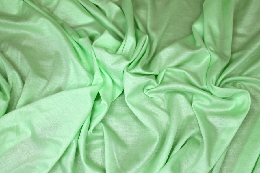 Soft Viscose Jersey - Pale Green fabric, image 4 of 6