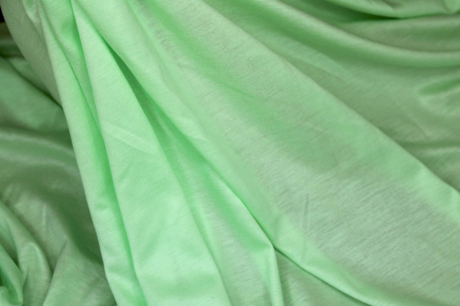 Soft Viscose Jersey - Pale Green fabric, image 2 of 6