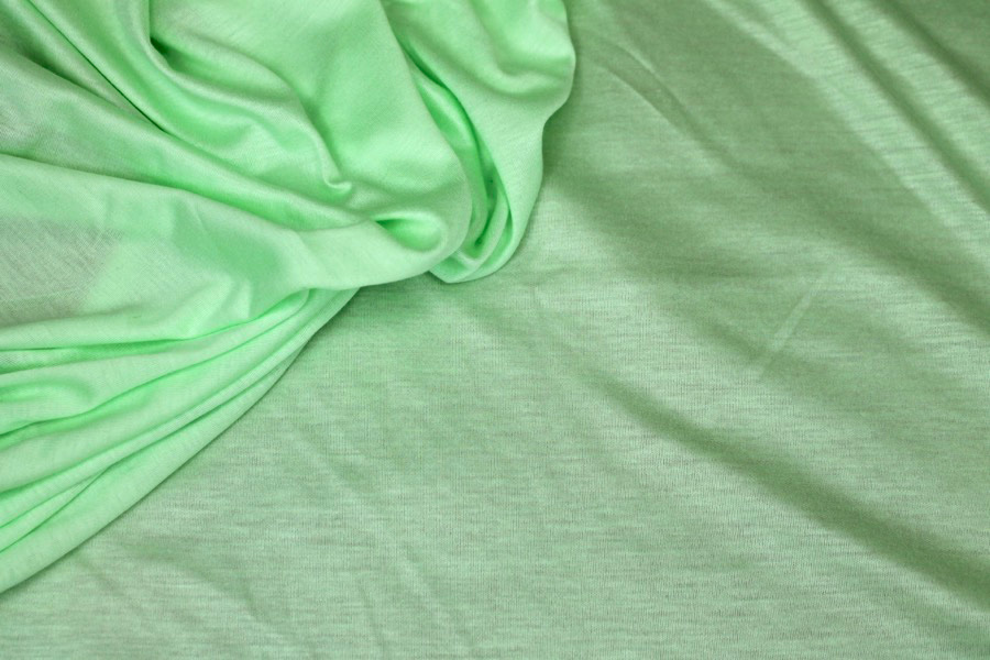 Soft Viscose Jersey - Pale Green fabric, image 6 of 6