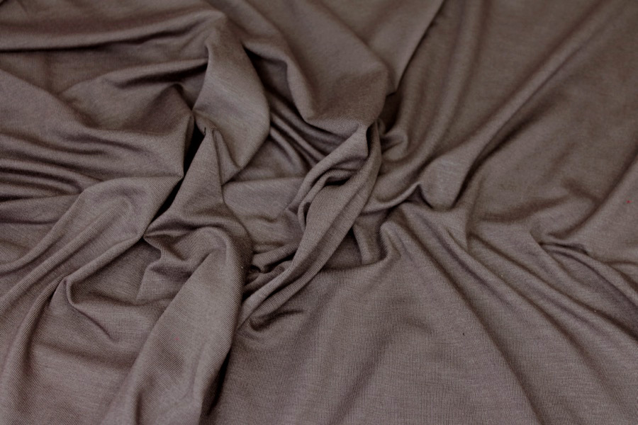 Soft Viscose Jersey - Mushroom fabric, image 5 of 6