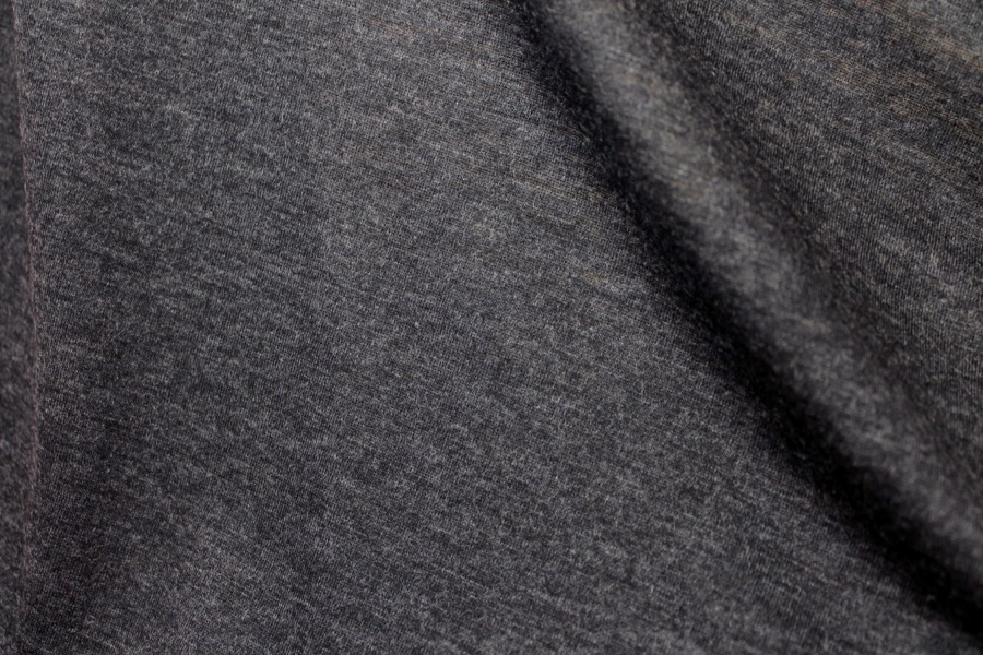 Soft Wool Mix Jersey - Charcoal fabric, image 5 of 6