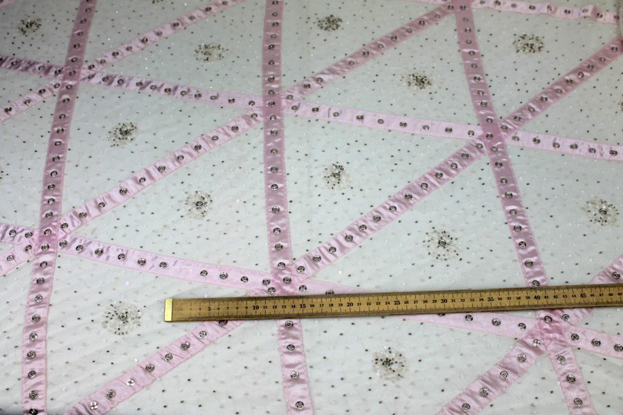 Photographed on our sugar pink silk satin