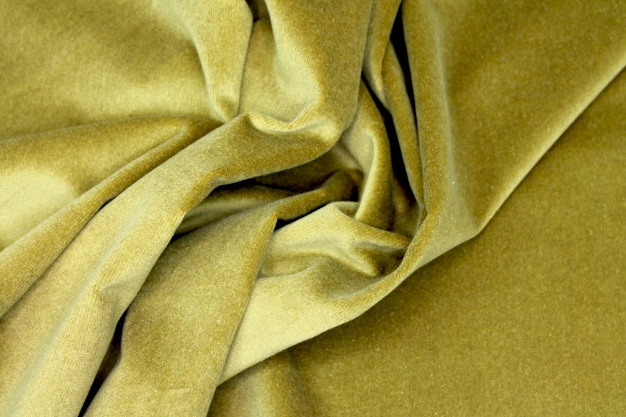 Heavy Cotton Velvet - Chartreuse fabric, image 6 of 7