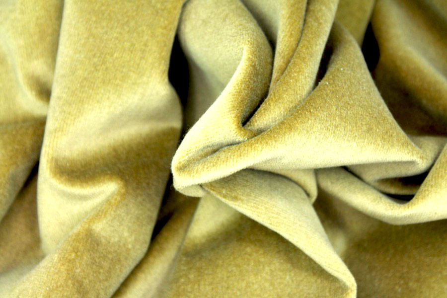 Heavy Cotton Velvet - Chartreuse fabric, image 4 of 7