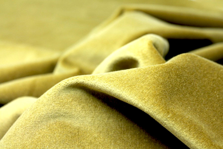 Heavy Cotton Velvet - Chartreuse fabric, image 2 of 7